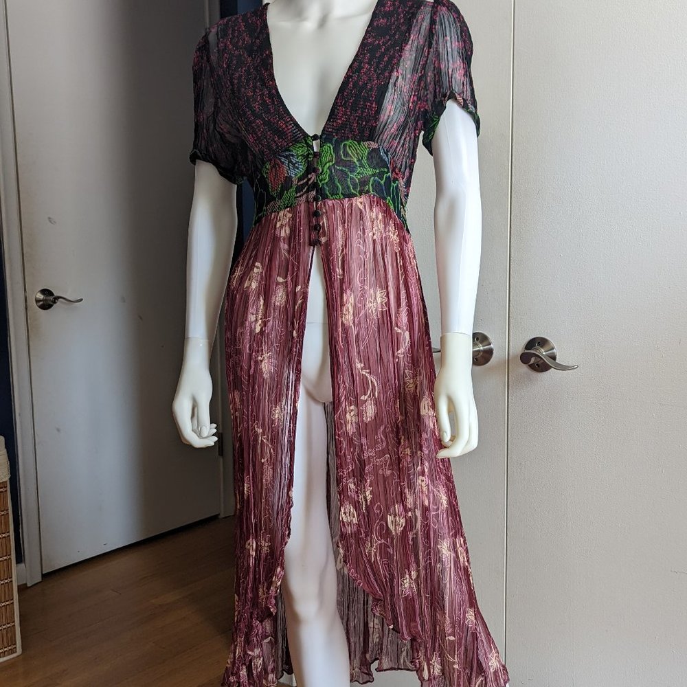 Free People Sheer Cover Up / Dress absolute gorgeous  size M !